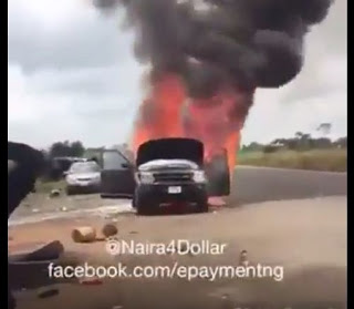 Have you seen this video of a Man crying profusely as His New Range Rover SUV Burns (Photos+Video) 5