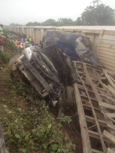 OMG! Checkout Photos From An Accident Involving A TRAIN, Truck And Toyota Camry 3