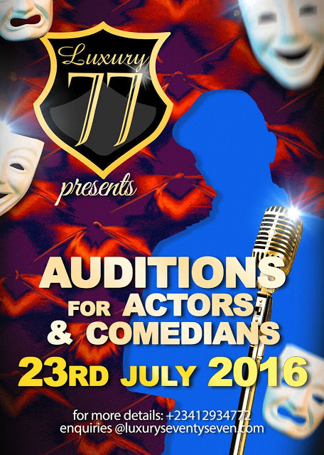 Luxury77 Media Is Auditioning For Actors And Comedians. 2