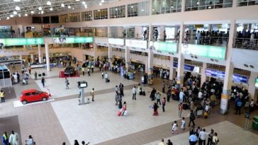 ACCIDENTAL DISCHARGE: Policeman Shoots Himself And A Female Passenger At Lagos Airport 4
