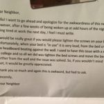 Man Writes Interesting Letter To His Neighbor After Being Kept Continuously Awake By Their Love-Making 2