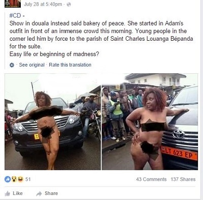 Woman Who Allegedly Used Juju to Get Rich, Dances N*ked in the Street After Running Mad 20