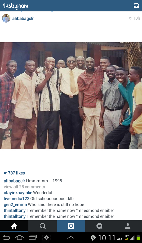 Comedian AliBaba shares throw back photo. 10
