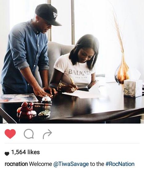 Tiwa Savage welcomed to Jay Z's ROC Nation record label [PHOTO] 8