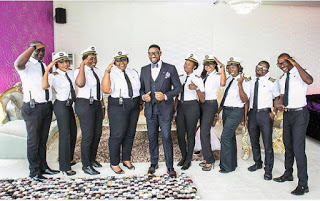 COZA Pastor Biodun Fatoyinbo Shows Off His Private Jet Crew, Bus Shuttle Crew & PR Officers (Photos) 9