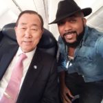 Banky W & United Nations Secretary General Ban Ki-Moon Share A selfie 11