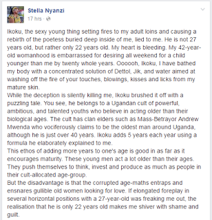 42 Year Old Ugandan Activist Stella Nyanzi reveals she’s having an affair with a 22-yr-old Who Lied To Her He's 27 2