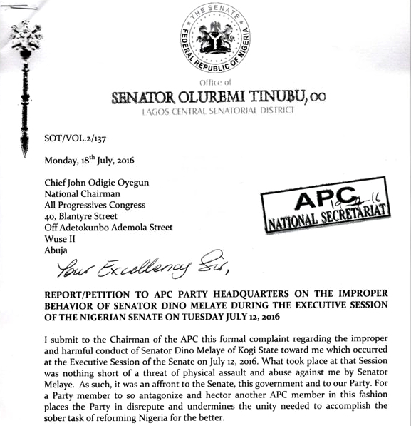 Remi Tinubu Writes National Assembly And APC Leadership Asking for Sanctions Against Dino Melaye 4