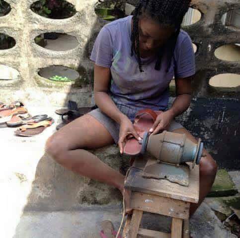 PHOTOS Of Female Graduate Turned Shoe maker, Read her interview 4