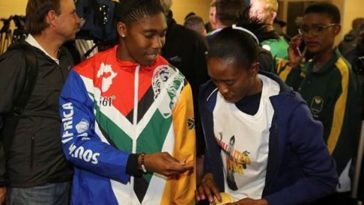 South African Runner Caster Semenya Returns Home, Gives Her Gold Medal To Her Wife [PHOTO] 10