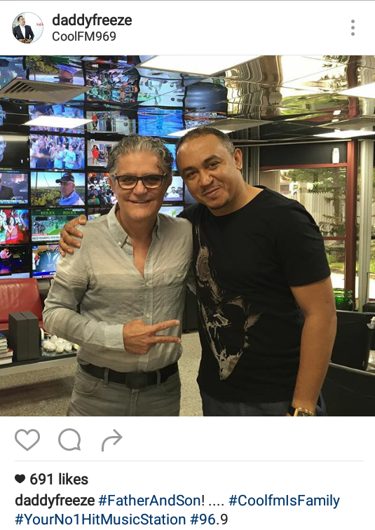 Daddy Freeze Shares A Selfie With Cool FM CEO Amin Moussalli 1
