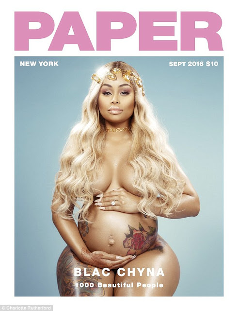 Pregnant Blac Chyna poses NUDE on Paper magazine [PHOTOS] 2