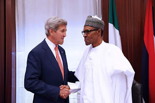 PHOTOS: President Buhari And US Secretary Of State John Kerry At State House Abuja 4