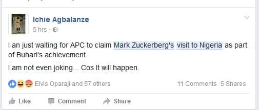 Checkout Tweets Trending About Mark Zuckerberg's Visit To Nigeria [PHOTOS] 21