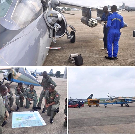 Nigerian Airforce Release Footage Of How They Monitored And Attacked Aleppo Militants 24
