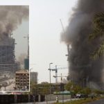 £300million luxury apartment complex under construction in Dubai On Fire 14