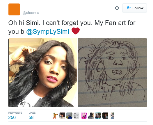 LOL! See these drawings of Nigerian celebrities, done by an INCREDIBLE artist. 4