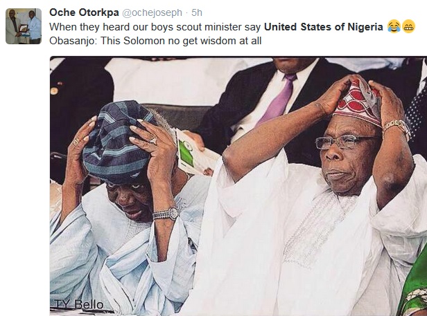 Twitter Explodes After Minister of Sports Calls America 'United States of Nigeria' 1