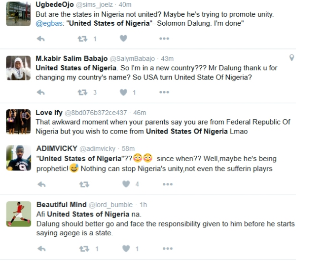 Twitter Explodes After Minister of Sports Calls America 'United States of Nigeria' 5