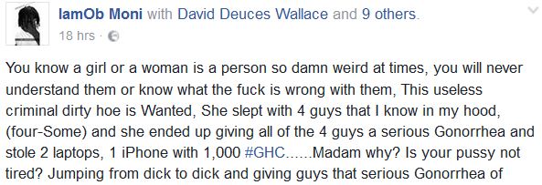 Guy Calls Out Lady Who Allegedly Gave 4 Guys “Serious Gonorrhoea”…Then Went Ahead To Steal From Them 12