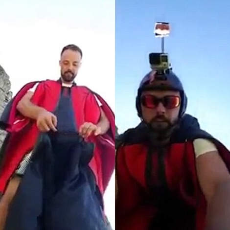 OMG! Italian Wingsuit Pilot Broadcasts His Own Death Live on Facebook as Jump Ends in Tragedy [WATCH THE VIDEO] 1