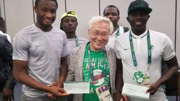 Japanese Doctor who donated $390,000 To Nigerian Football Team in Rio Fulfills His Promise [PHOTO] 4