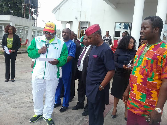 Governor Rochas Okorocha Fulfils Promise To Imo State Paralympians. Gives Them Brand New Cars For Winning Gold At Rio 3