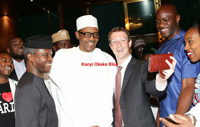 Billionaire founder of Facebook Mark Zuckerberg Takes Selfies With President Buhari [Photos] 2