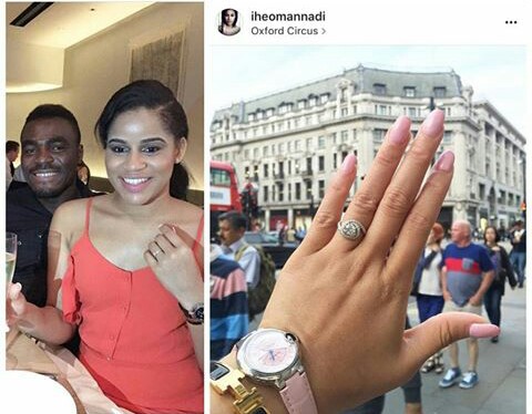 Did Trolls Force Emmanuel Emenike And Fiancée Iheoma Nnadi To Get A Bigger Engagement Ring? 2