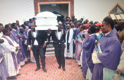 Stella Oduah's Son Buried in Anambra State Against His Dad's Directive. 61 Priests In Attendance 1