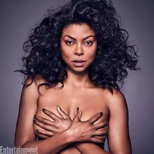 Taraji P. Henson Poses Topless On The Cover Of Entertainment Weekly Magazine 14