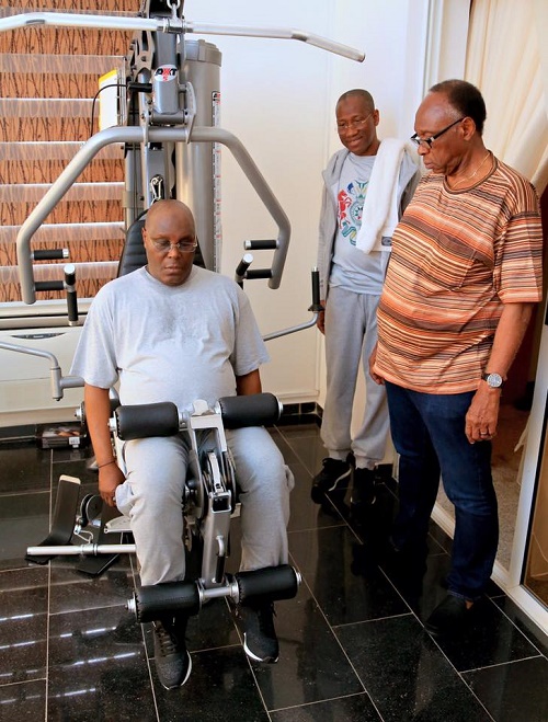 Atiku Abubakar Works Out at the Gym Ahead Of His 'Transfer to Arsenal' (Photos) 3