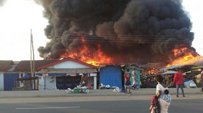 Fire Guts Popular Zamfara State Market 1