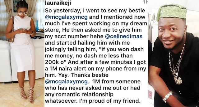 McGalaxy Blesses Laura Ikeji With N1million In This Buhari Economy 4