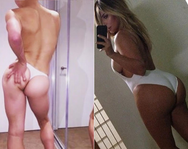 A male Kim Kardashian wannabe is breaking the internet with his well-rounded bum 1