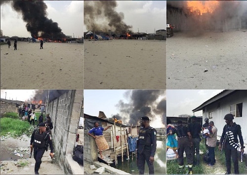 10 Kids Feared Drowned, Over 200 Structures Burnt Down as Yoruba & Egun Youths Clash in Lekki, Lagos 1