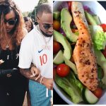 "Raw not Row " Davido’s girlfriend Chioma’s savage reply to lady’s comment about her salad 8