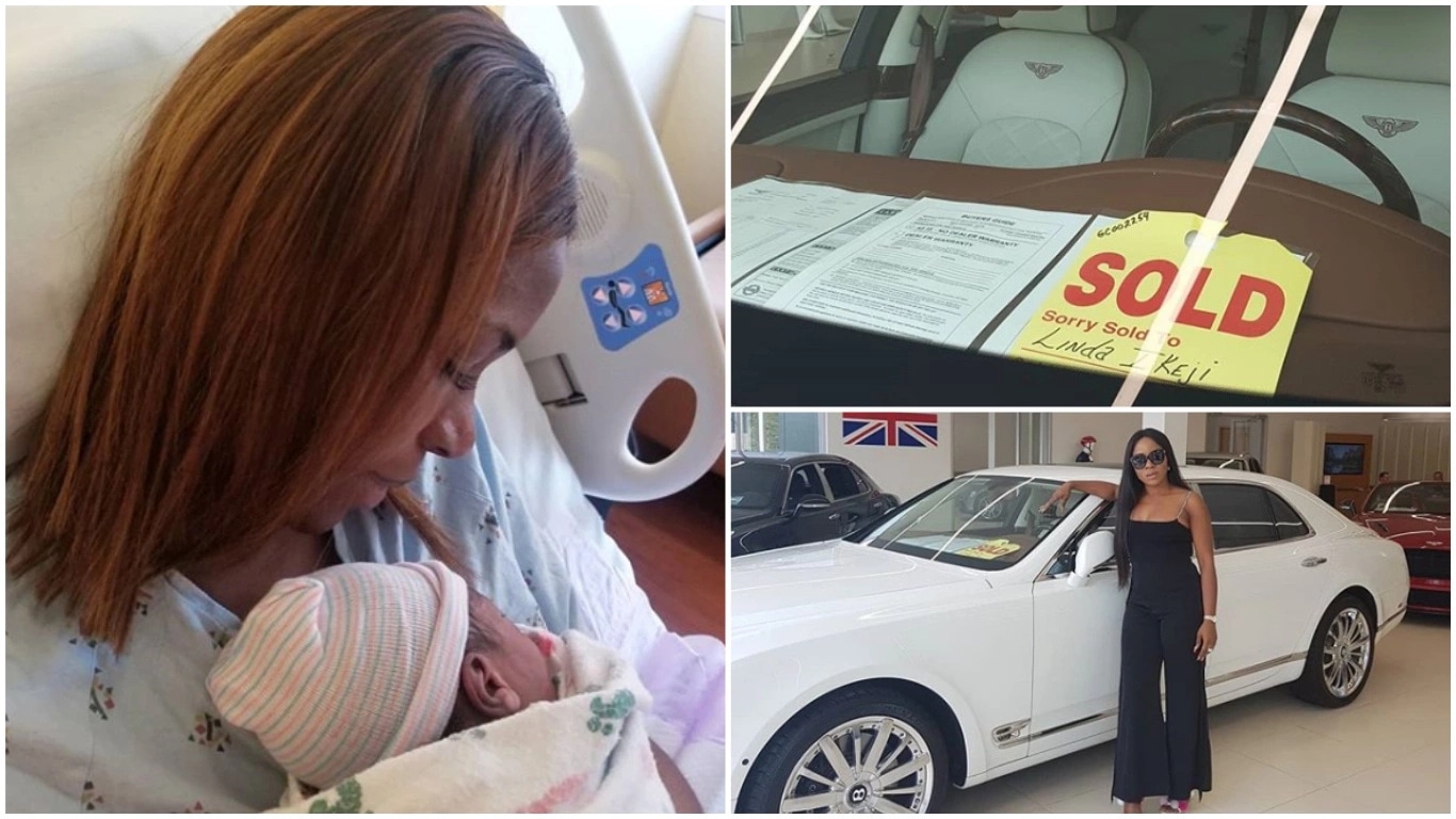Linda Ikeji Buys Bentley Mulsanne As A Push Gift To Herself After Birth Of Son Jayce Jeremi 2