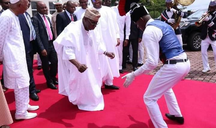 Obasanjo Spotted Showing Off His Dancing Skills After Church Service In Uyo - See Photos 3