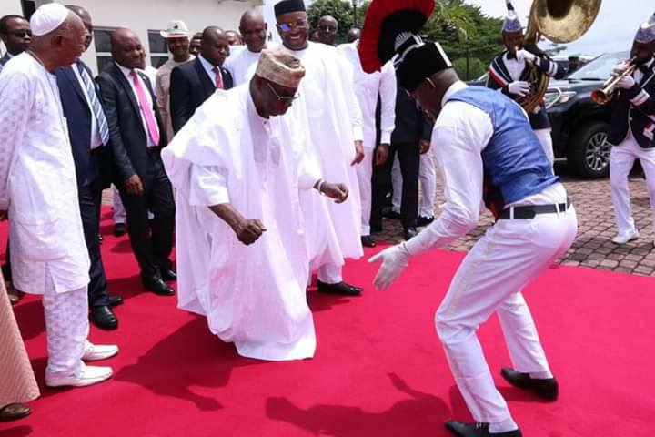 Obasanjo Spotted Showing Off His Dancing Skills After Church Service In Uyo - See Photos 15
