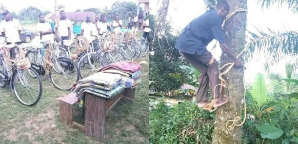Local Government Chairman Of Uyo Empowers Villagers With Bicycles, Palm Wine Tapping Items - See Photos 19