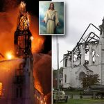 Painting Of Jesus Christ Miraculously Survives Raging Fire That Reduced A 150-Year-Old church To Shambles 10