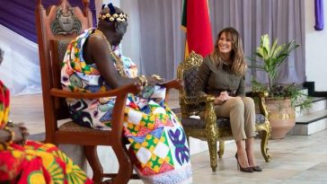 Melanie Trump Visits Cape Coast Castle, Which was used as a Slave Holding Facility. 10