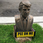 Thanks To These Statues, You And Your Dogs Can Now Pee On President Trump 3
