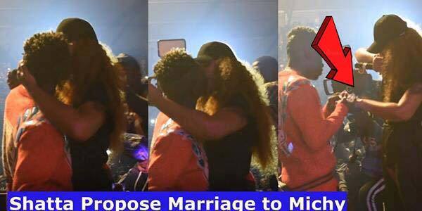 Shatta Wale Proposes To His Babymama During His "Reign" Album Launch - Watch Video 9