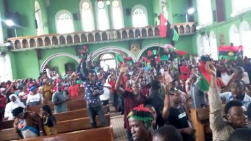 IPOB Members Disrupt Church Service Over Prayer For Peaceful Election In 2019 [Photos/Video] 9