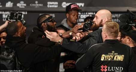 Tyson Fury And Deontay Wilder Clash At Final Press Conference For WBC Heavyweight Title - [Photos/Video] 14