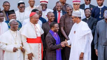 Nigerians Reacts As President Buhari Receives Delegation Of Christian Leaders At State House 2