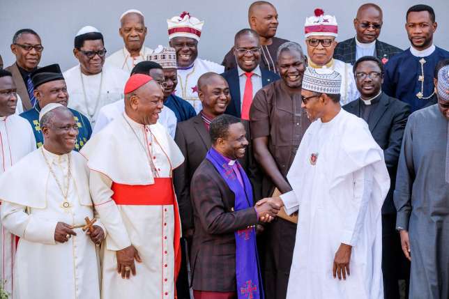 Nigerians Reacts As President Buhari Receives Delegation Of Christian Leaders At State House 5