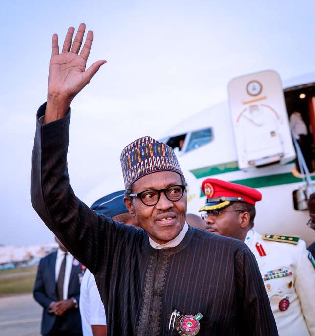 President Buhari Returns To Abuja After Attending The Peace Forum In France 22